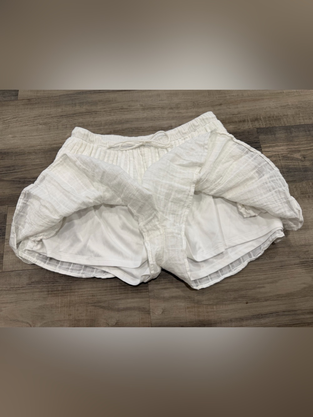 American Eagle Outfitters White Cotton Gauze Mini Skort - Picture 5 of 6